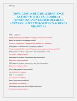 NBME CBSE PUBLIC HEALTH SCIENCE  EXAMS WITH ACTUAL CORRECT  QUESTIONS AND VERIFIED DETAILED  ANSWERS LATEST 2024