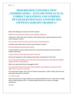 PROGRESSION CONSTRUCTION  COORDINATOR I  II EXAMS