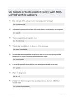 unl science of foods exam 2 Review with 100% Correct Verified Answers