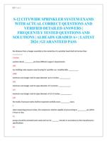 S-12 CITYWIDE SPRINKLER SYSTEM EXAMS