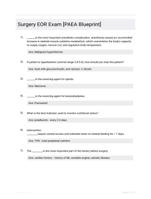 Surgery EOR Exam [PAEA Blueprint]