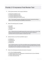 Florida 2-15 Insurance Final Review Test