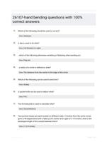 26107-hand bending questions with 100% correct answers