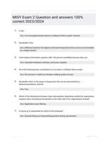 MISY Exam 2 Question and answers 100% correct 2023/2024