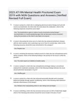 2023 ATI RN Mental Health Proctored Exam 2019 with NGN Questions and Answers (Verified Revised Full Exam)