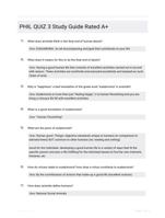 PHIL QUIZ 3 Study Guide Rated A+