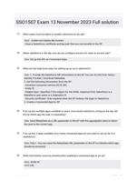SSO1507 Exam 13 November 2023 Full solution