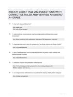 msn 611 exam 1 map 2024/QUESTIONS WITH CORRECT DETAILED AND VERIFIED ANSWERS/A+ GRADE