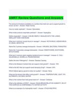 IICRC - AMRT Exam Questions and Answers