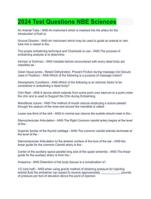 2024 Test Questions NBE Sciences