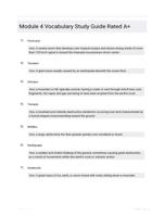 Module 4 Vocabulary Study Guide Rated A+