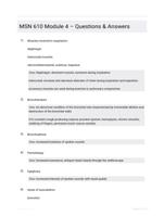 MSN 610 Module 4  Questions & Answers