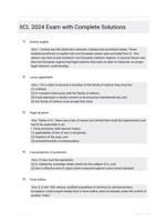 IICL 2024 Exam with Complete Solutions