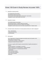 Kines 100 Exam 6 Study Review Accurate 100%
