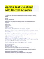 Appian Test Questions  with Correct Answers 100% pass guaranteed