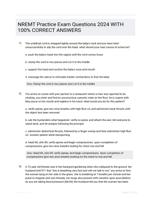 NREMT Practice Exam Questions 2024 WITH 100% CORRECT ANSWERS