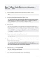 Zeta Phi Beta Study Questions and Answers Graded A 2024