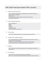 CMI 3358 Final Exam Rated 100% Correct!!