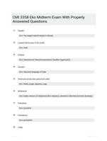 CMI 3358 Eko Midterm Exam With Properly Answered Questions
