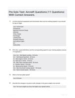 Pre Solo Test: Aircraft Questions |11 Questions| With Correct Answers.