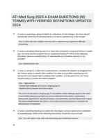 ATI Med Surg 2023 A  90 CORRECTLY ANSWERED QUESTIONS LATEST UPDATE