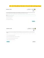 RN ATI PHARMACOLOGY EXAM 2024 (60 Questions)