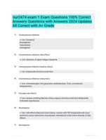 nur2474 exam 1 Exam Questions 100% Correct Answers Questions with Answers 2024 Updates All Correct with A+ Grade