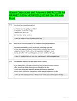 (Exam Questions and Answers 2024/2025( A+ GRADED 100% VERIFIED).): 03.01 Get Fit with Food