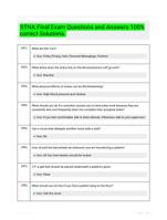 STNA Final Exam Questions and Answers 100% correct Solutions.