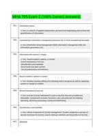 MHA 705 Exam 2 (100% Correct Answers)