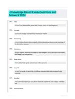 - Knowledge Based Exam Questions and Answers 2024