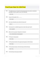 Final Exam Best for 2024Test