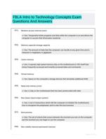 FBLA Intro to Technology Concepts Exam Questions And Answers