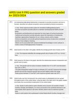 APES Unit 9 FRQ question and answers graded A+ 2023/2024