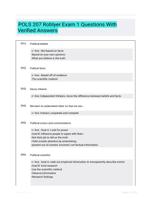 POLS 207 Roblyer Exam 1 Questions With Verified Answers
