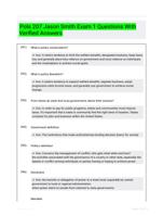 Pols 207 Jason Smith Exam 1 Questions With Verified Answers