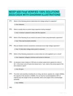 NEIEP 600 Final   VERIFIED 100%  SOLUTIONS 2023//2024  WITH DIAGRAM ILLUSTRATIONS