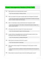 Project Management Module (IFMA FMP) EXAM QUESTIONS (25 TERMS) WITH VERIFIED DEFINITIONS UPDATED 2024