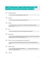 ENPC Final Exam  Latest 2024  Real Exam  150 Questions and Correct Answers  Graded +