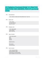 ATI Pediatrics Proctored (Exam - Questions & Answers (Rated 98%) Best Update 2024), PEDS ATI proctored review