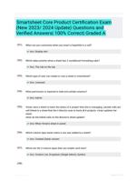 Smartsheet Core Product Certification Exam (New 2023/ 2024 Update) Questions and  Verified Answers| 100% Correct| Graded A