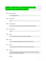 MCDB 1150 Exam 2 Actual Questions and Answers with complete solution