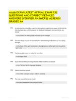 study EXAM LATEST  ACTUAL EXAM 132  QUESTIONS AND CORRECT DETAILED ANSWERS  (VERIFIED ANSWERS) |ALREADY GRADED A+