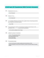 LCAS test |32 Questions| With Correct Answers.