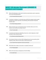 NEIEP 100 elevator final exam (GRADED A) Questions and Answers
