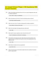 Air Assault School, Phase I |100 Questions| With Correct Answers.