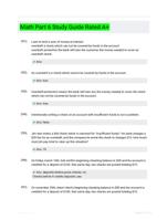 Math Part 6 Study Guide Rated A+