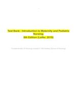 Introduction to Maternity and Pediatric Nursing, 8th Edition