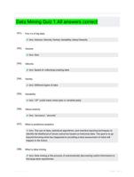 Data Mining Quiz 1.All answers correct