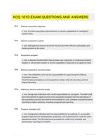 ACQ 1010 EXAM QUESTIONS AND ANSWERS